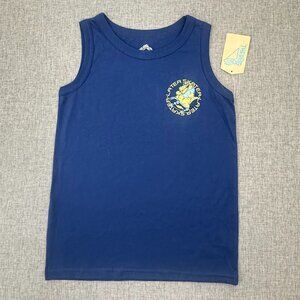 NEW! Thereabouts Boys Crew Neck Tank Top S/8 Cotton Blend Navy Blue Later Skater